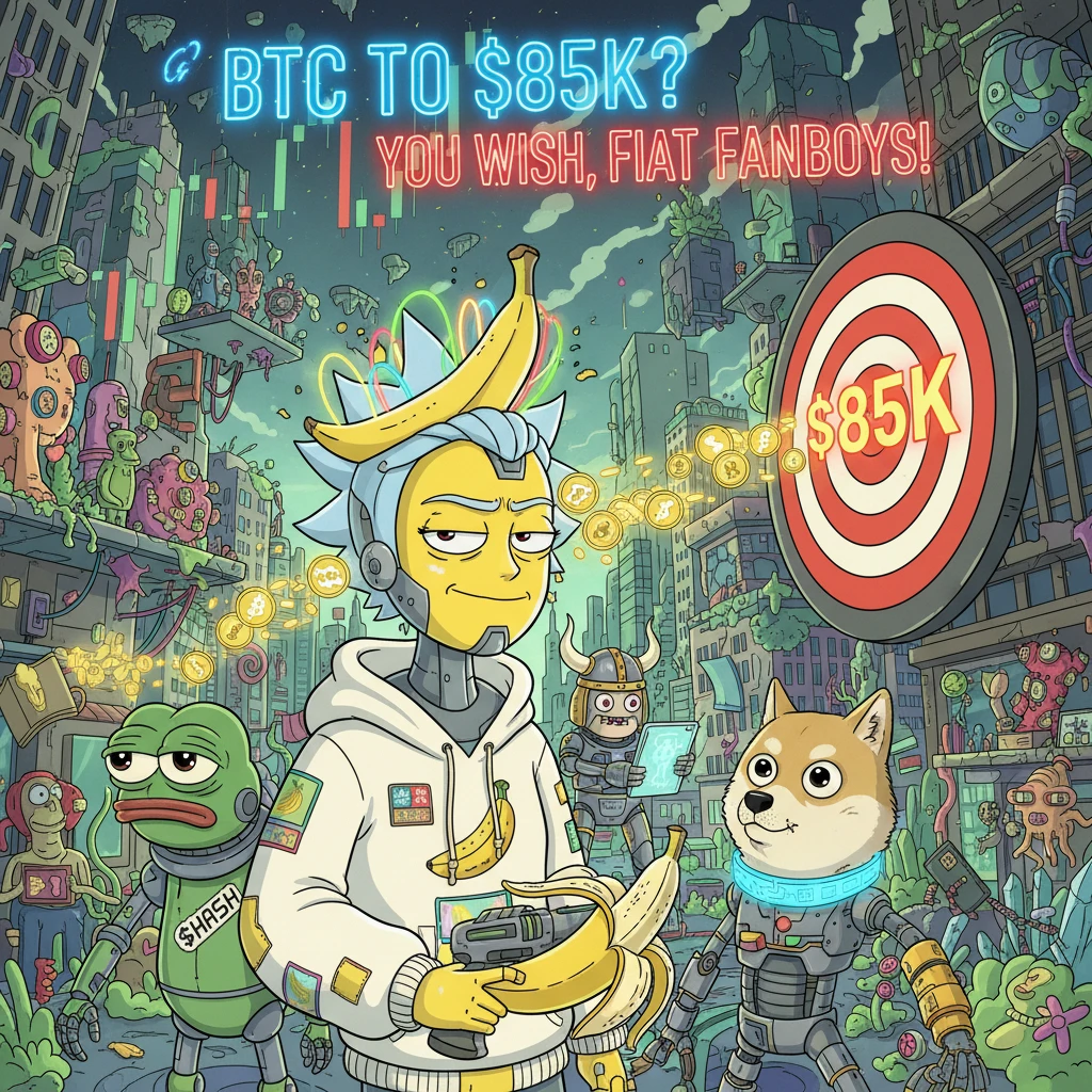 BTC to $85K? You Wish, Fiat Fanboys!