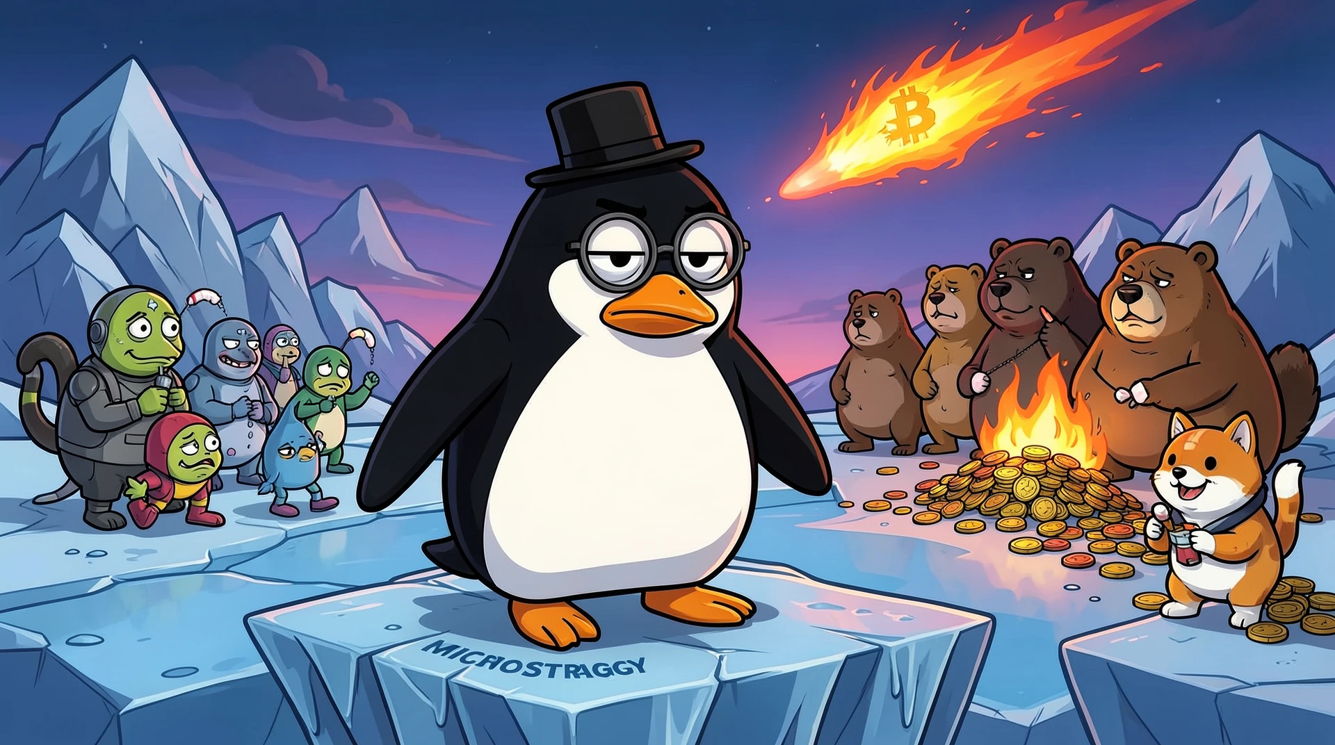 Saylor to Dump BTC?! Penguins Take on the 2026 Sell-Off